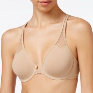 #1148 Wacoal Body by Wacoal Front Close Racerback Underwire Bra in Toast